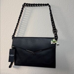 Authentic Botkier NEW YORK VALENTINA FLAP RAISE Black Textured Bag